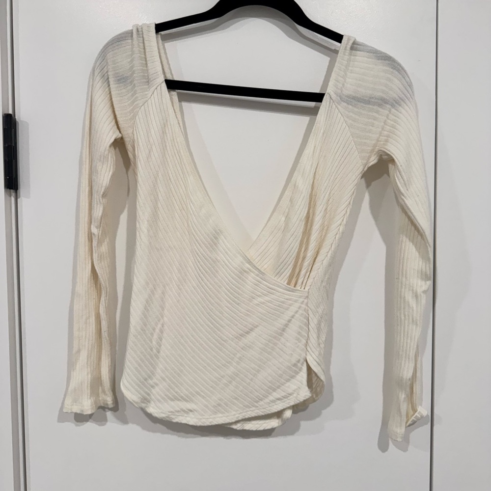 Reformation Ivory Knit Top